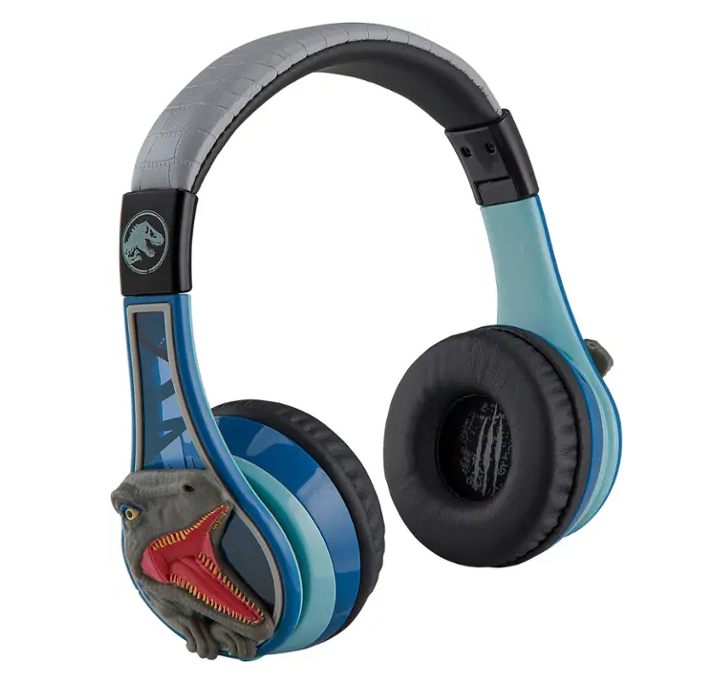 eKids Jurassic World Over-the-Ear Bluetooth Wireless and Wired Headphones (BB)