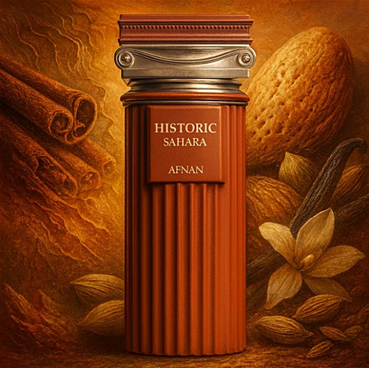 Afnan Historic Sahara Extrait de Parfum 3.4 Fl Oz / 100ml - Premium Spicy Woody Gourmand Unisex Fragrance