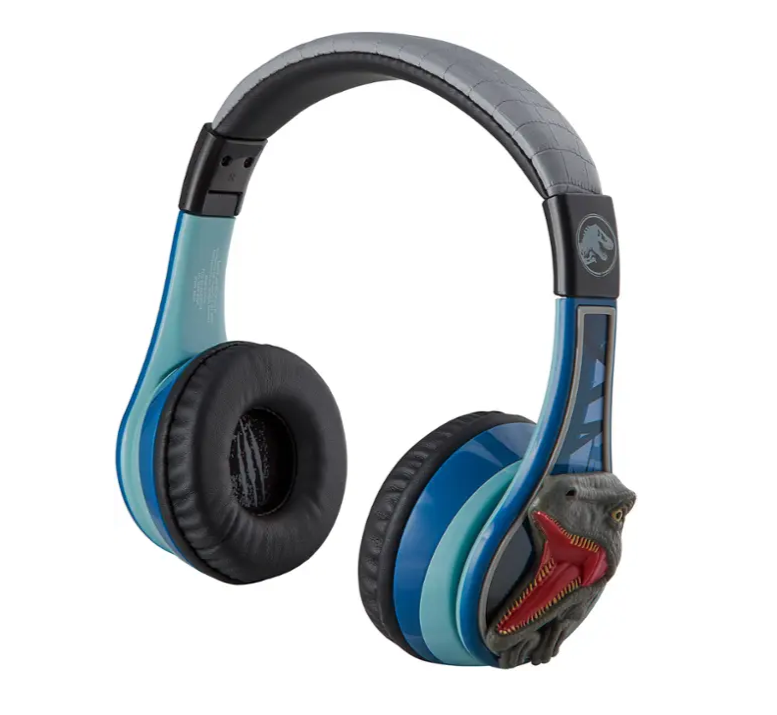 eKids Jurassic World Over-the-Ear Bluetooth Wireless and Wired Headphones (BB)