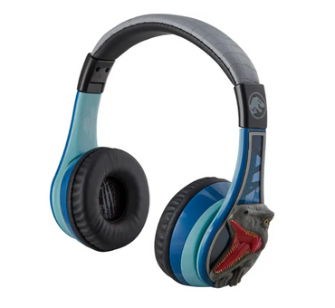 eKids Jurassic World Over-the-Ear Bluetooth Wireless and Wired Headphones (BB)
