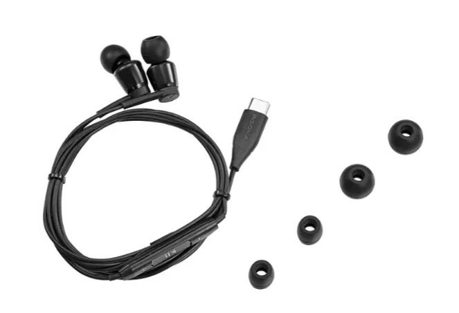 Insignia USB-C In Ear Wired Earbuds Earphones with In Line Microphone and Controls (BB)