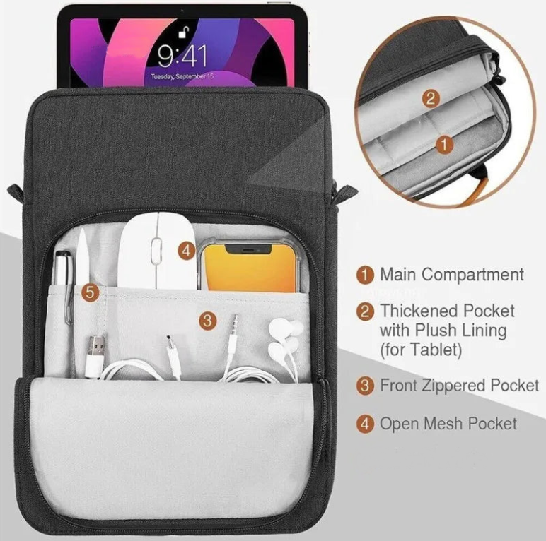 Ergonomic Waterproof Sleeve Bag Case for Microsoft Surface Pro 11 10 9 8 13inch 12.4inch and Surface Laptop 2 13.5inch Sleeve Tablet Notebook Cover