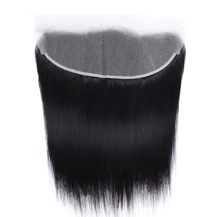 Pre Plucked Swiss 4x4 Lace Closure 13x4 Frontal Transparent Brazilian Human Hair Straight Body Wave Can Be Bleached