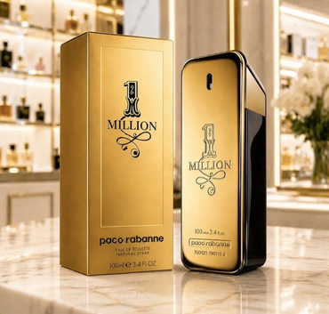 Paco Rabanne 1 Million Eau De Toilette for Men 3.4 oz / 100ml - Luxury Citrus Spicy Woody Cologne
