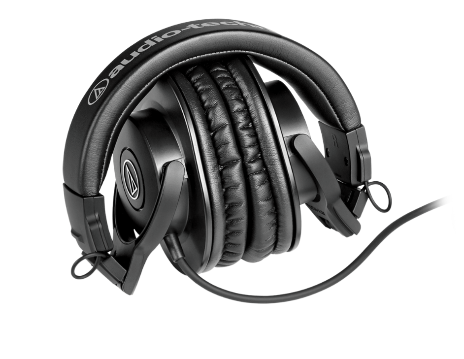 Audio-Technica ATH-M30x Wired On-Ear Headphones with Adjustable Headband and Foldable Design (BB)