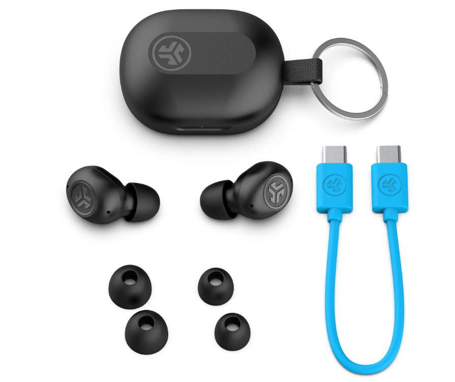 JLab JBuds Mini True Wireless In Ear Earbuds Water Resistant Earphones (BB)