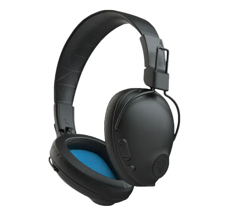 JLab Studio Pro Wireless On-Ear Headphones with Built in Microphone, Adjustable Headband and Foldable Design (BB)
