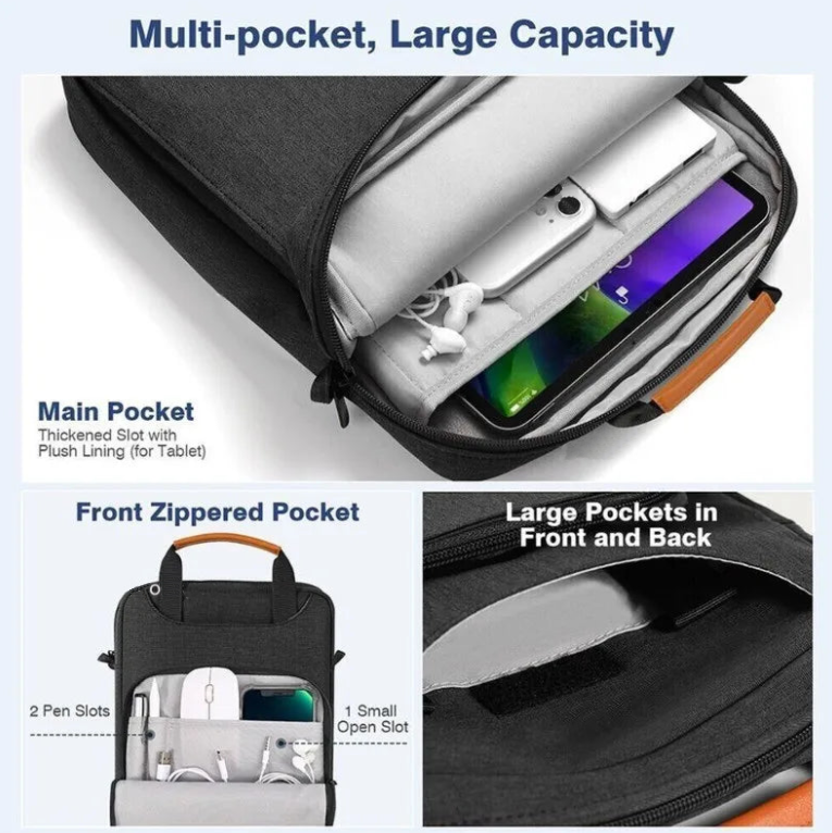 Ergonomic Waterproof Sleeve Bag Case for Microsoft Surface Pro 11 10 9 8 13inch 12.4inch and Surface Laptop 2 13.5inch Sleeve Tablet Notebook Cover