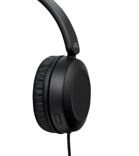 JVC Powerful Sound On Ear Headphones with Built in Microphone (BB)