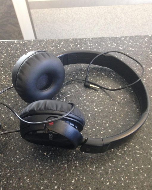 Sony Noise-Canceling Wired On-Ear Headphones with Built in Microphone MDRZX110NC (BB)