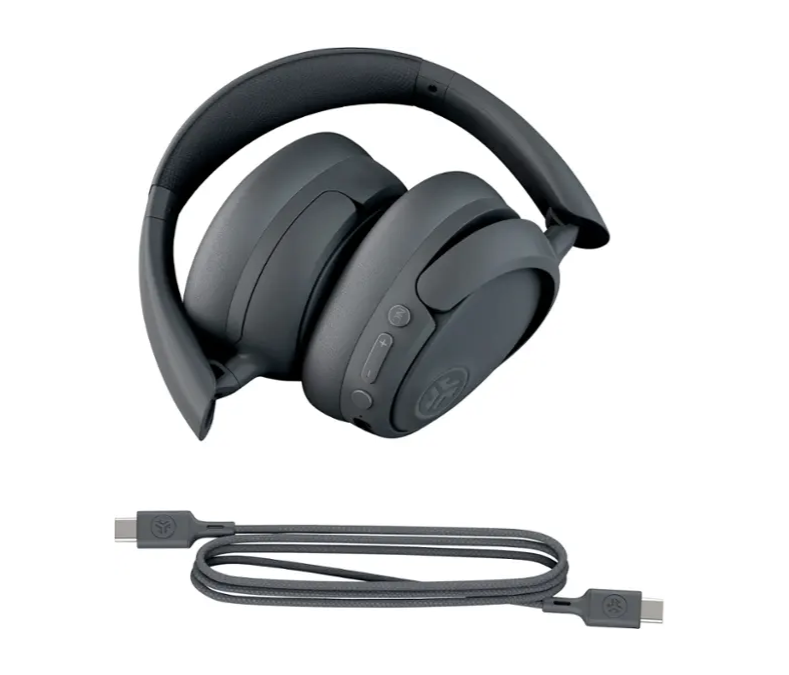 JLab JBuds Lux ANC Active Noice Canceling Headphones with Microphone and Foldable Design (BB)