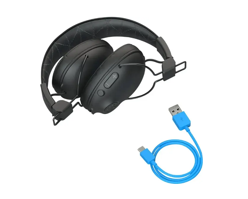 JLab Studio Pro Wireless On-Ear Headphones with Built in Microphone, Adjustable Headband and Foldable Design (BB)