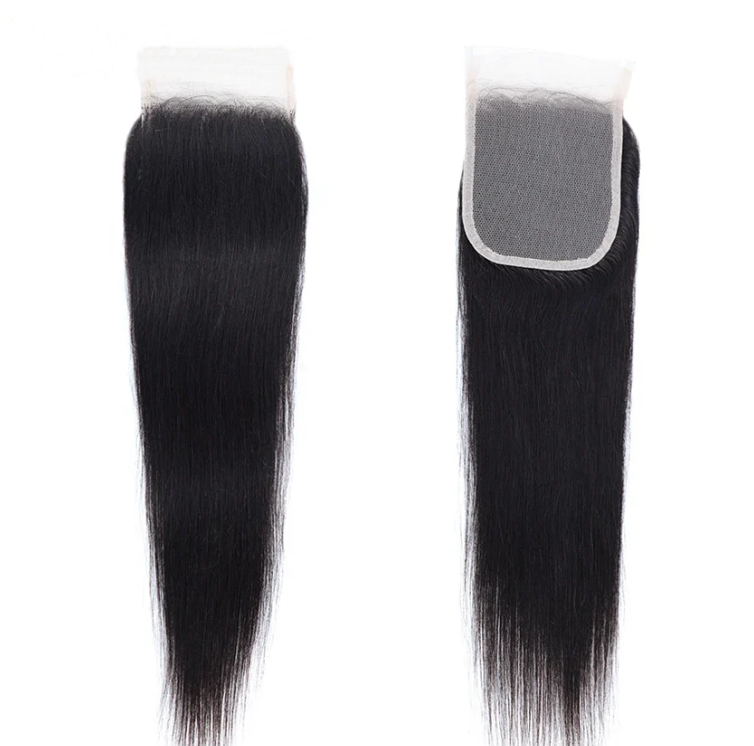 Pre Plucked Swiss 4x4 Lace Closure 13x4 Frontal Transparent Brazilian Human Hair Straight Body Wave Can Be Bleached