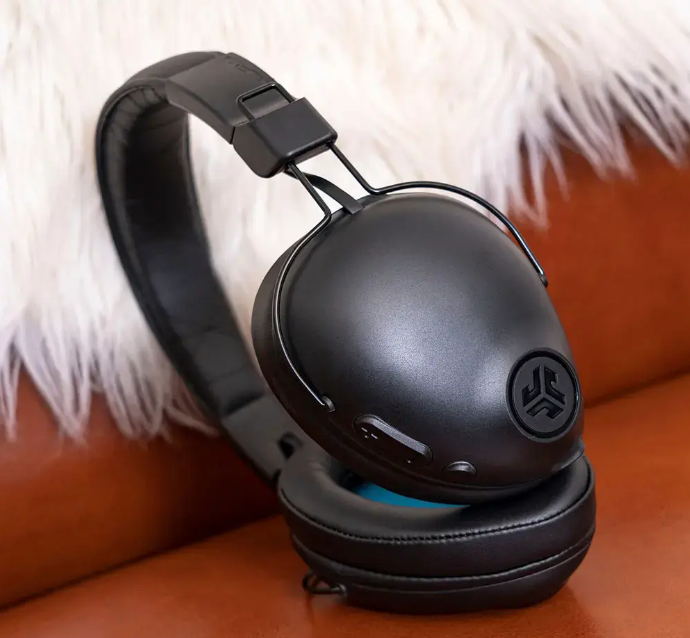JLab Studio Pro Wireless On-Ear Headphones with Built in Microphone, Adjustable Headband and Foldable Design (BB)