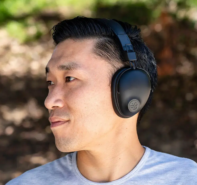 JLab Studio Pro Wireless On-Ear Headphones with Built in Microphone, Adjustable Headband and Foldable Design (BB)