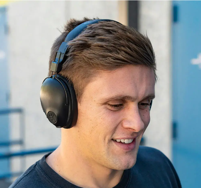JLab Studio Pro Wireless On-Ear Headphones with Built in Microphone, Adjustable Headband and Foldable Design (BB)