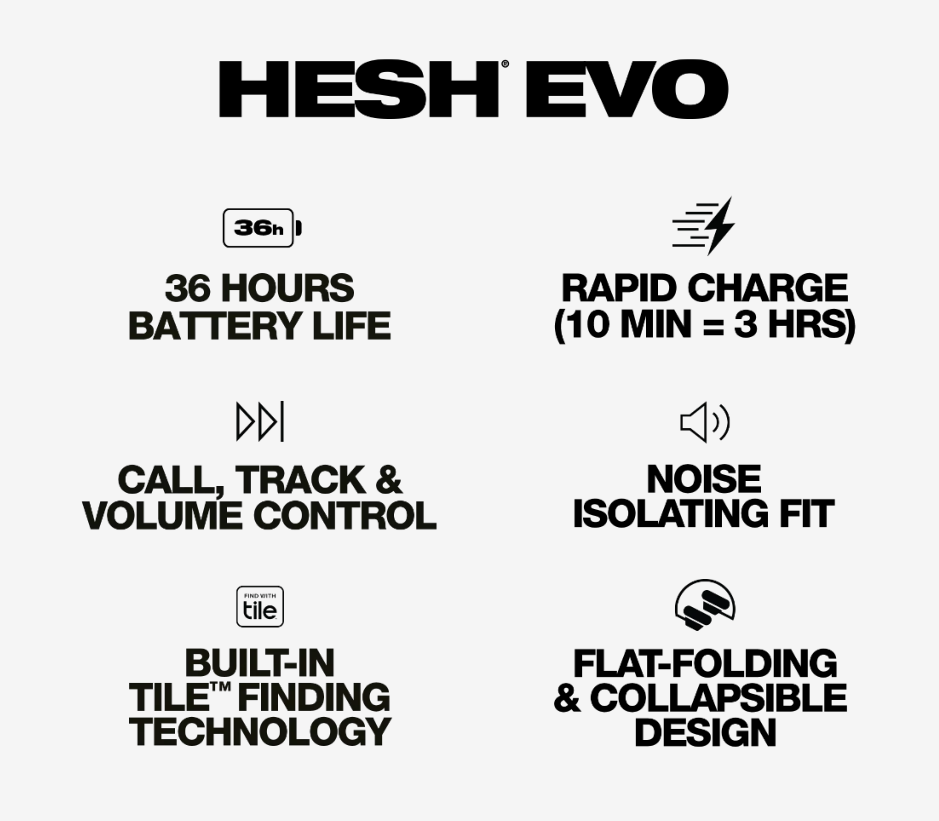 Skullcandy Hesh Evo Over-the-Ear Wireless Bluetooth Foldable Headphones (BB)