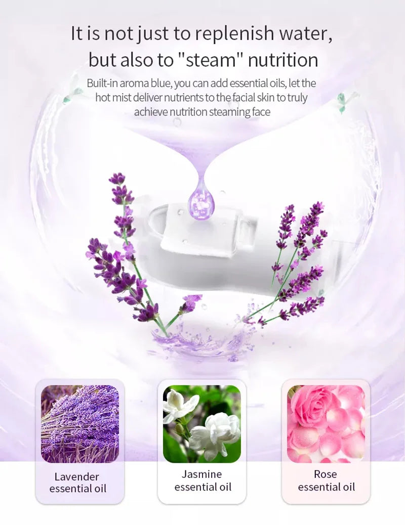 Salon Style Home Spa Warm Mist Facial Steamer Humidifier for Deep Cleaning Vaporizer Sprayer Skin Care
