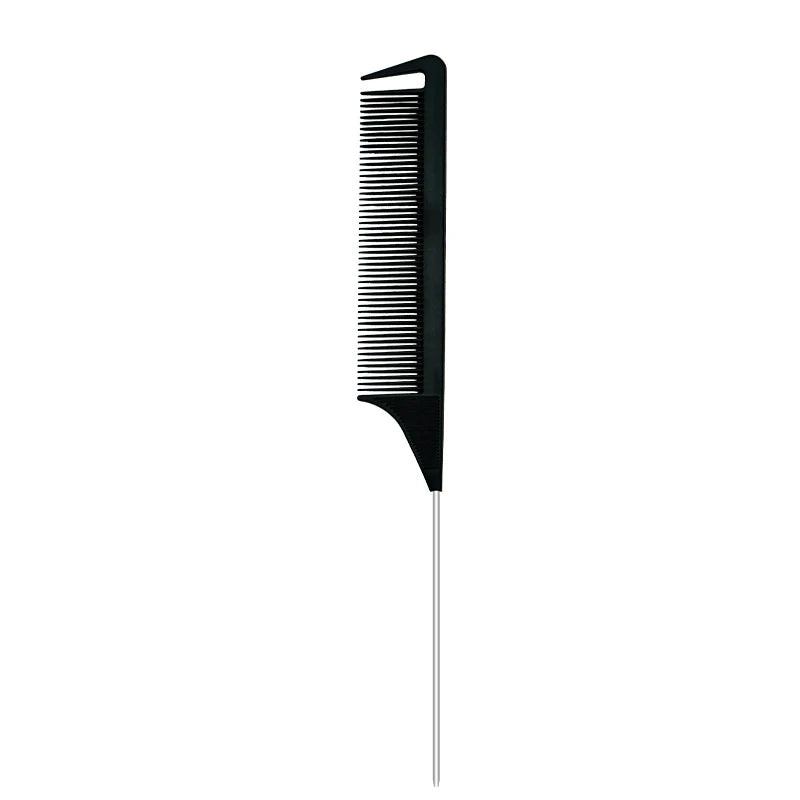Pro Hair Styling Pointed Tail Comb Hair Brush Hairdressing Anti-static Steel Needle Pin Rat Tail Combs Barber Salon Accessories