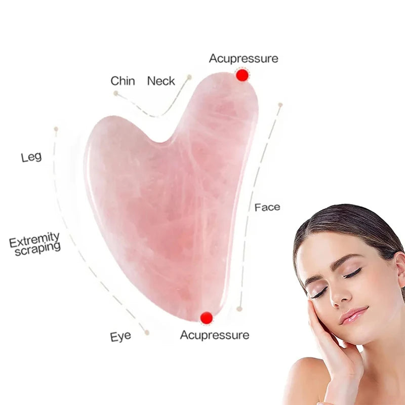 Heart Shape Resin Gua sha Massage Scraper For Eyes Face Massager Acupoint Face Eye Care SPA Massage Tool