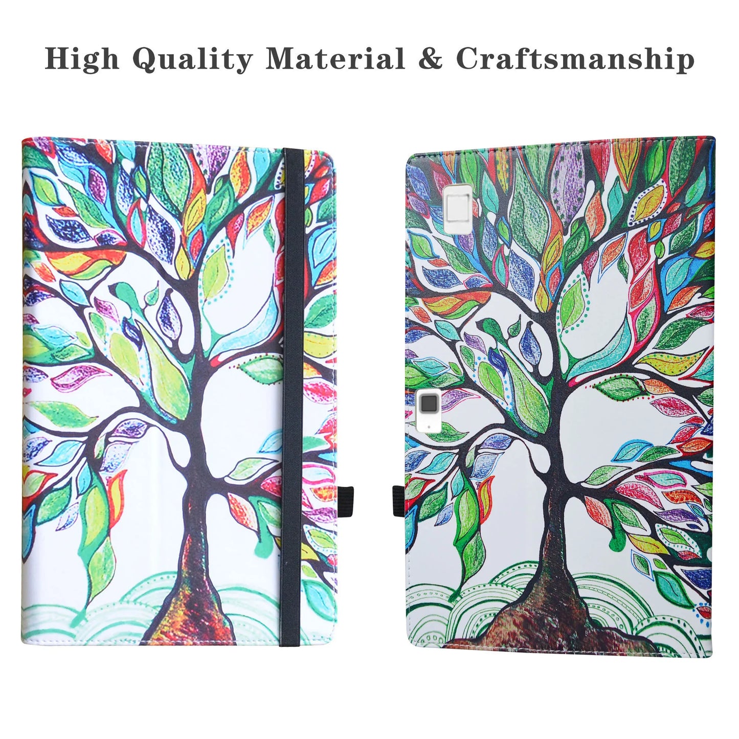 Stylish Detachable Folding Leather Case for HP Elite X2 G4 12.3" Inch Tablet Protective Shell with Elastic Closure