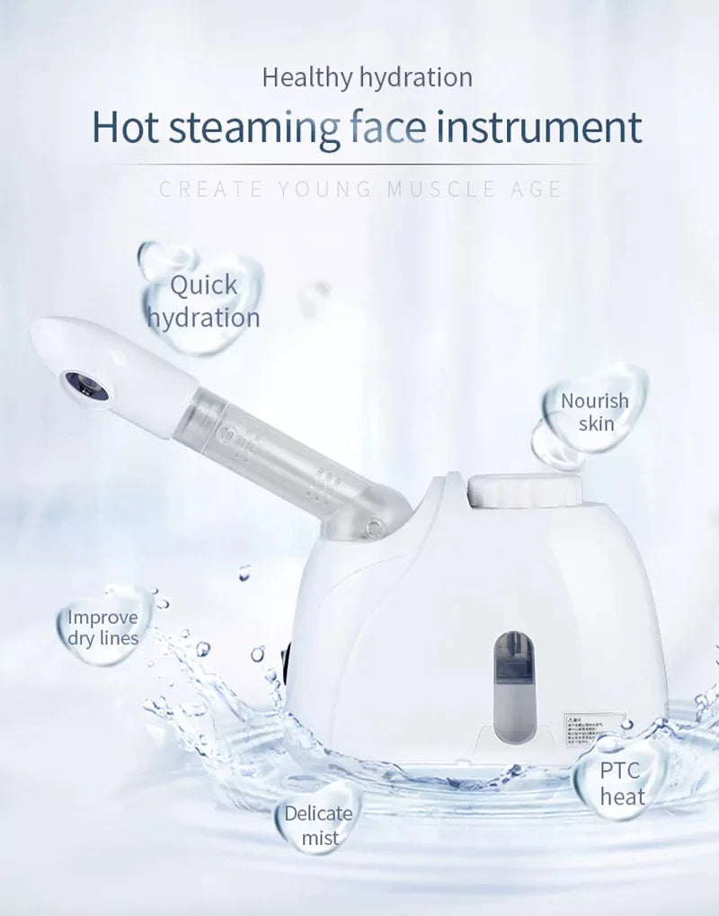 Salon Style Home Spa Warm Mist Facial Steamer Humidifier for Deep Cleaning Vaporizer Sprayer Skin Care