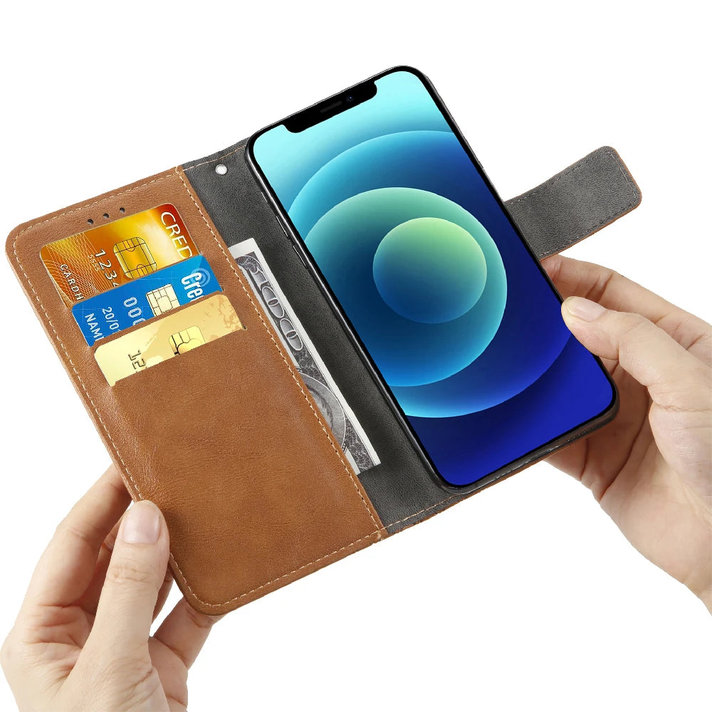 Deluxe Leather Wallet Phone Case for Panasonic P110 P101 P100 P95 P90 P85 Nxt P55 Max P9 P99 Eluga U3 A3 Pro A4 I7 Ray 810 800 610 Stand Function Protective Cover