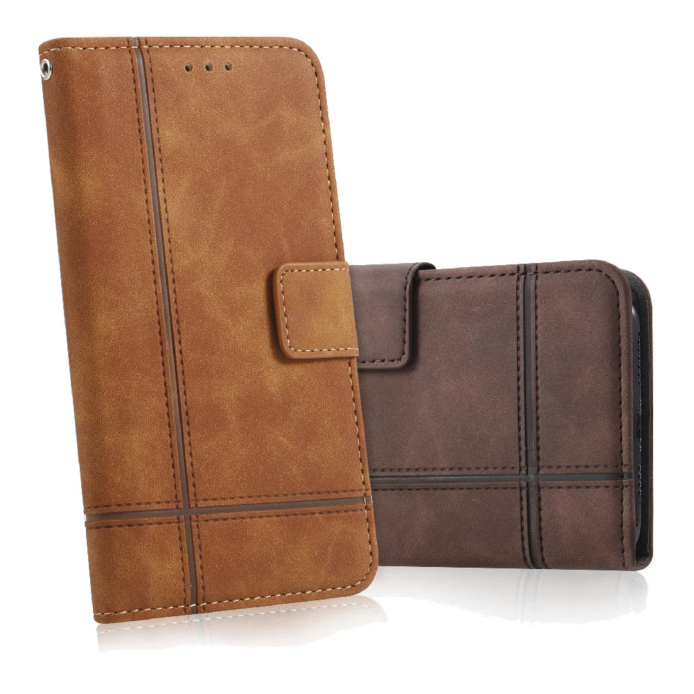 Deluxe Leather Wallet Phone Case for Microsoft Lumia 950 XL 650 640 550 535 540 430 Multiple Card Slots Stand Function Protective Cover