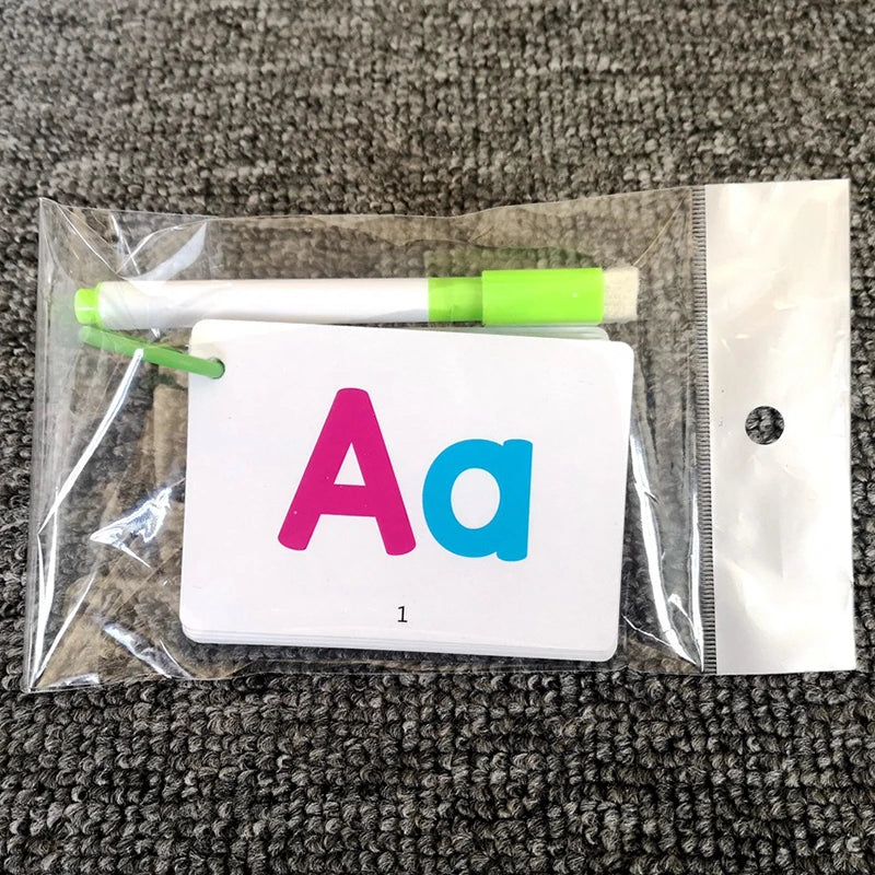 Scholastic Early Learners 27 First Words Flashcards Alphabet ABC Animal Cards with 1 Pen Educational Children Kids Toys