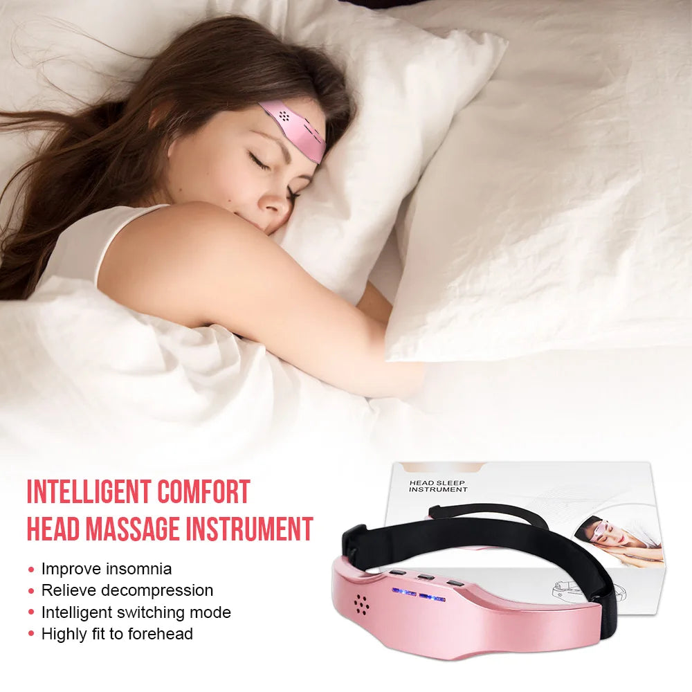 Electric Smart Insomnia Migraine Sleep Relief Head Massager Stress Release Sleep Therapy Device