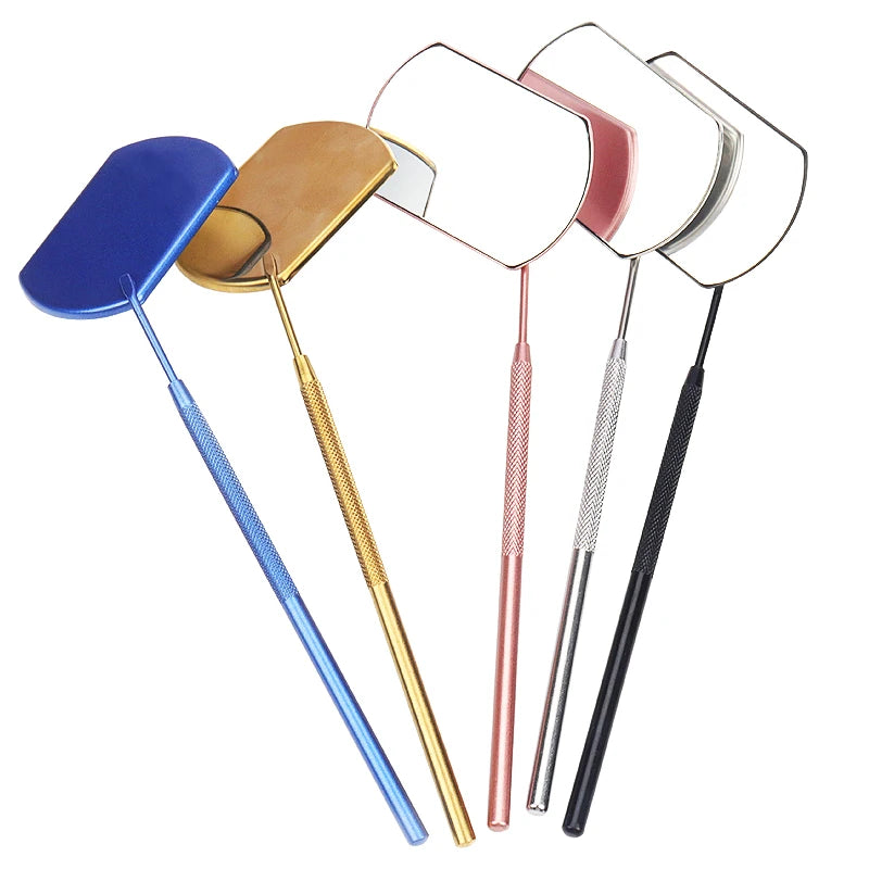 Magnifying Eyelash Mirror for Checking False Lashes Extension Grafting Lash Beauty Handle Makeup Tools