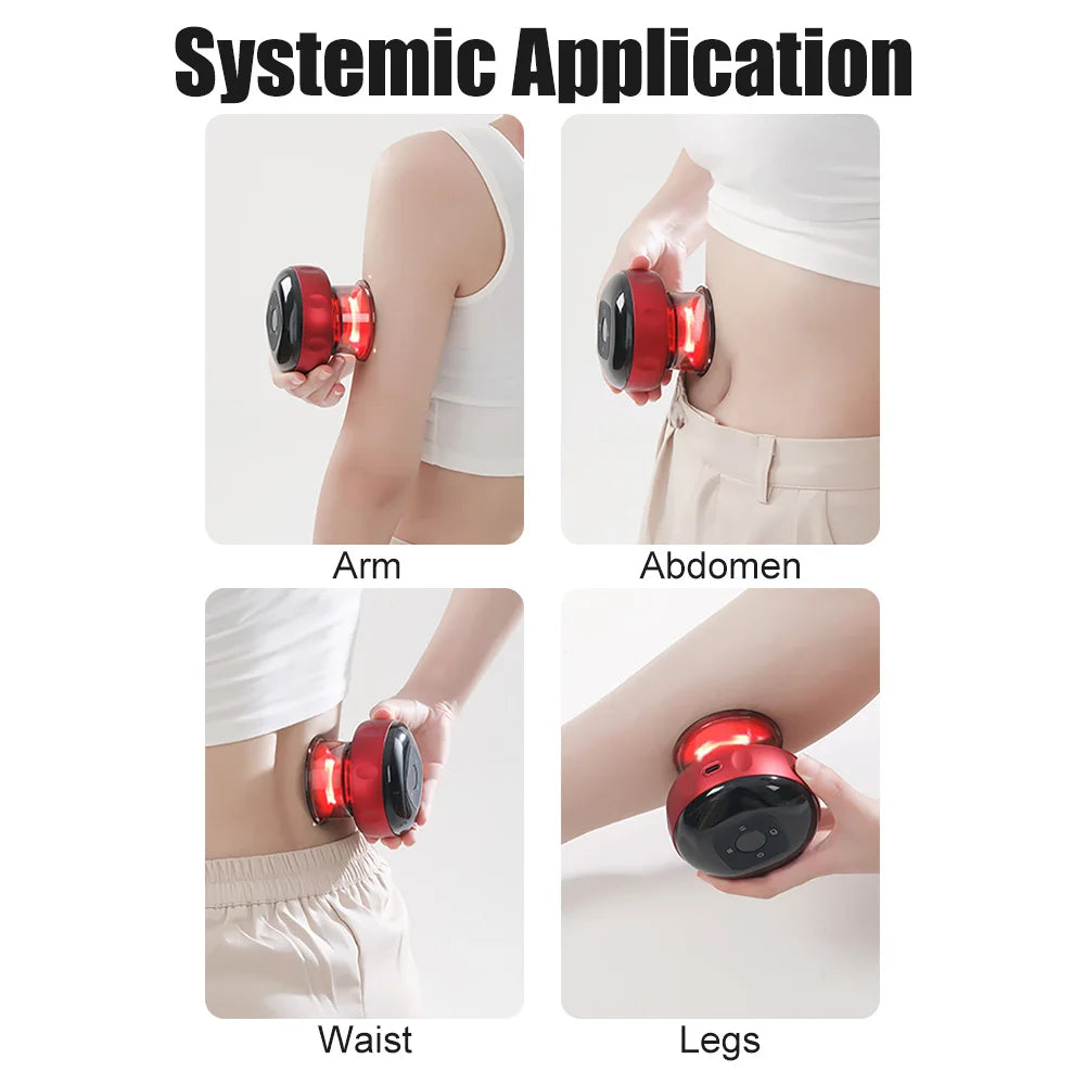 Adjustable Electric Cupping Therapy Massager Vacuum Suction Cups Therapy Guasha Massage Tool Muscle Stimulator