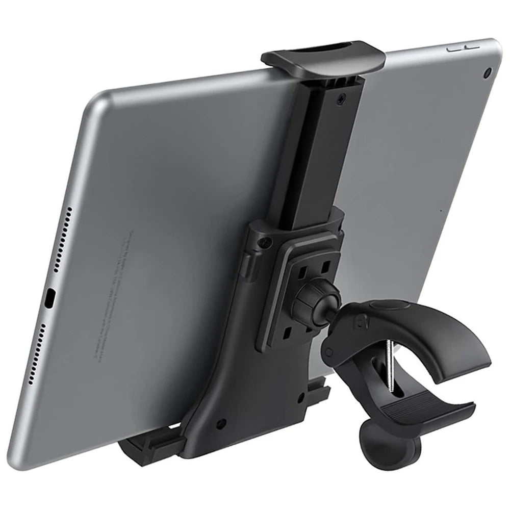 Treadmill Bike Tablet Holder Stand Mount for 4-11 inch Devices Indoor Gym Handlebar Bracket