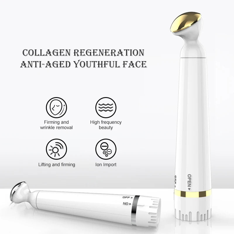 Portable Electric Vibration Eye Massager Pen for Removing Dark Circle, Puffiness, Eye Bags Skin Care Beauty Device