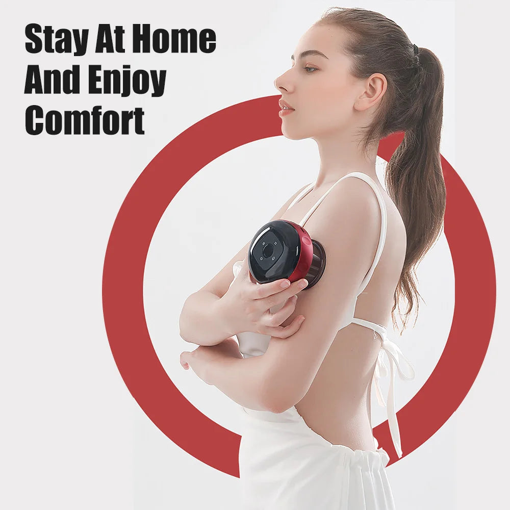 Adjustable Electric Cupping Therapy Massager Vacuum Suction Cups Therapy Guasha Massage Tool Muscle Stimulator