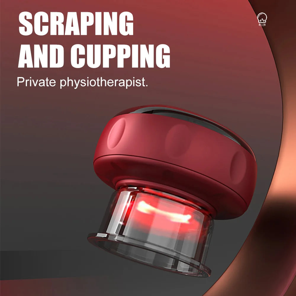Adjustable Electric Cupping Therapy Massager Vacuum Suction Cups Therapy Guasha Massage Tool Muscle Stimulator