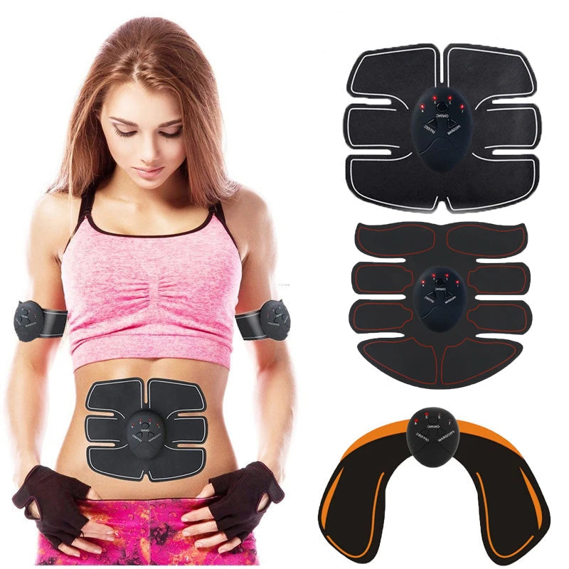 Wireless Electric Fitness Body Slimming Muscle Stimulator EMS Buttocks Hip Trainer Abdominal ABS Stimulator Massager