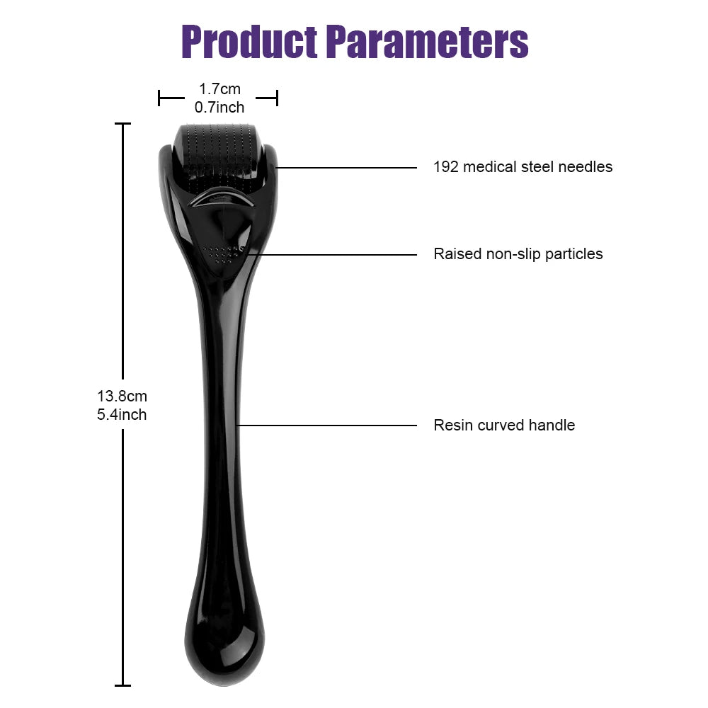 Beard Growth Derma Roller for Men Nourishing Beard Anti Hair Loss Microneedle Roller Hair Growth Enhancer