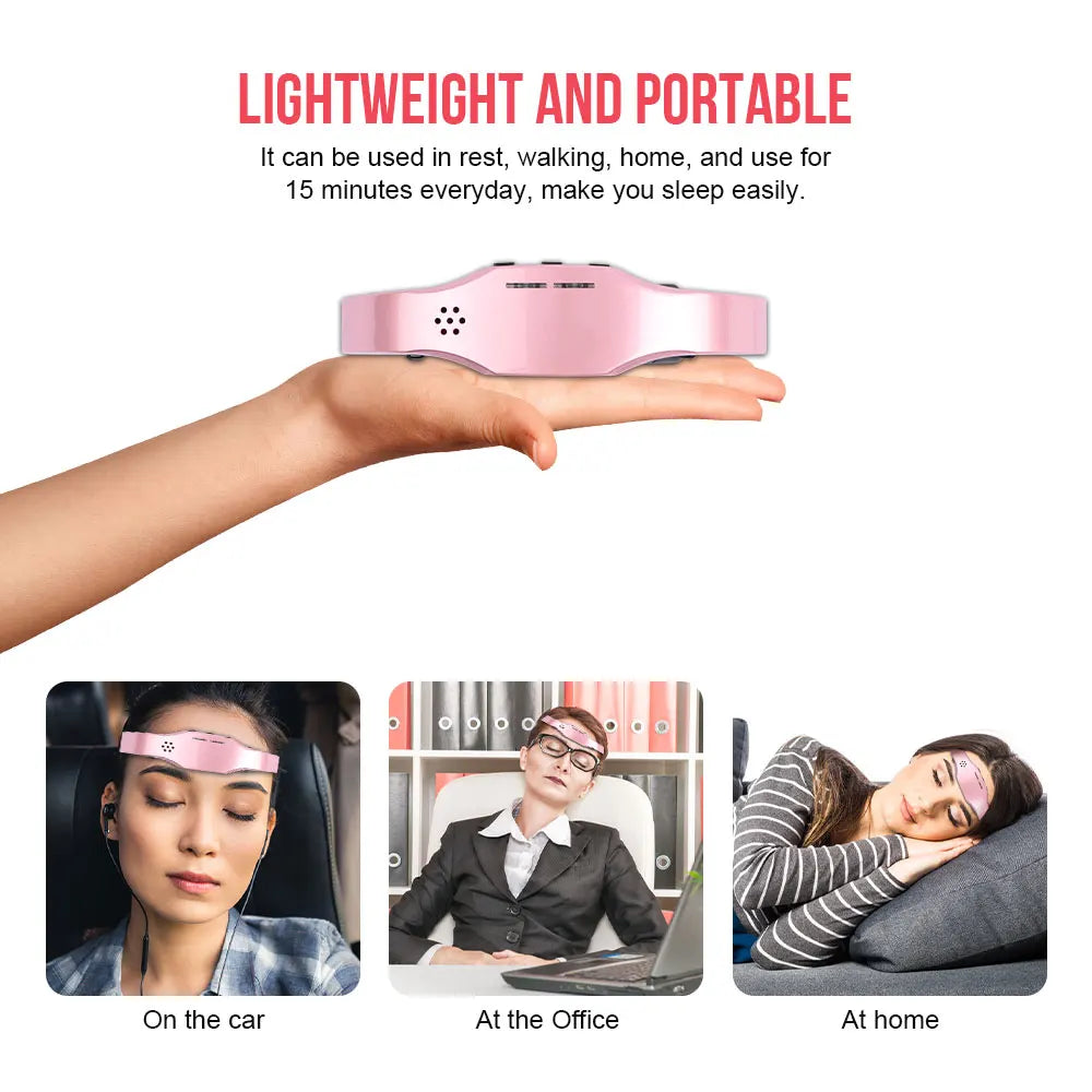 Electric Smart Insomnia Migraine Sleep Relief Head Massager Stress Release Sleep Therapy Device