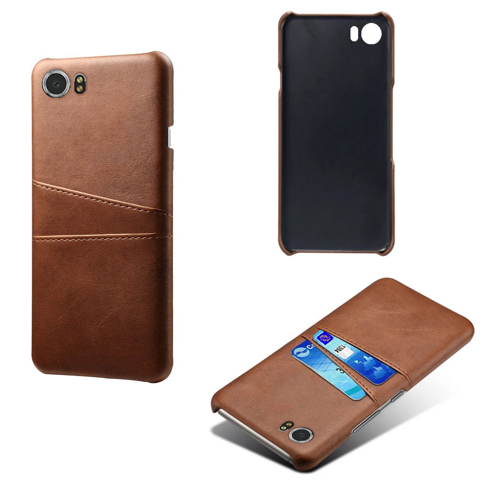 Elegant Leather Phone Case For BlackBerry Keyone Card Slots Phone Protective Shockproof Cover