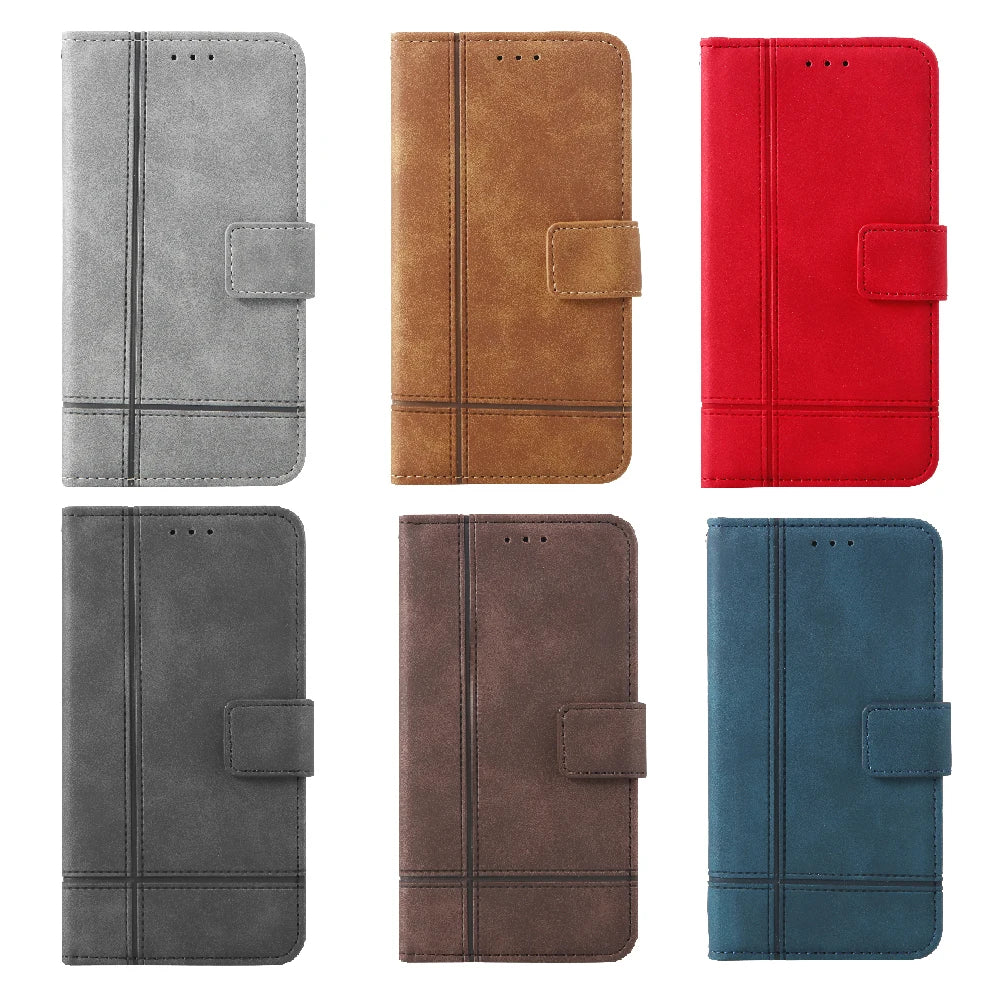 Elegant Leather Flip Phone Case for Panasonic for Panasonic P110 P101 P100 P95 P90 P85 Nxt P55 Max P9 P99 Eluga U3 A3 Pro A4 I7 Ray 810 800 610 Protective Stand Card Holder Wallet Cover