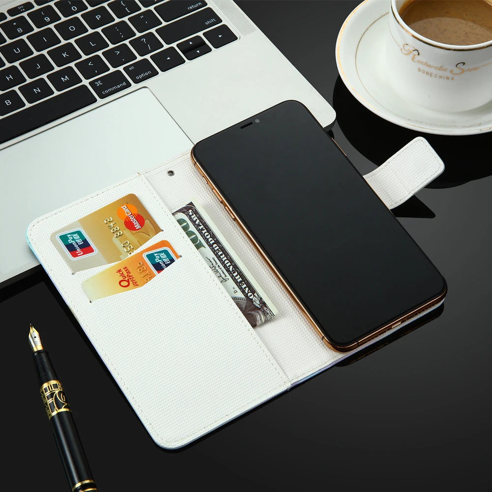 Fashion Leather Wallet Phone Case for Panasonic Eluga Ray U3 610 800 810 P110 Flip Beautiful Design Protective Cover