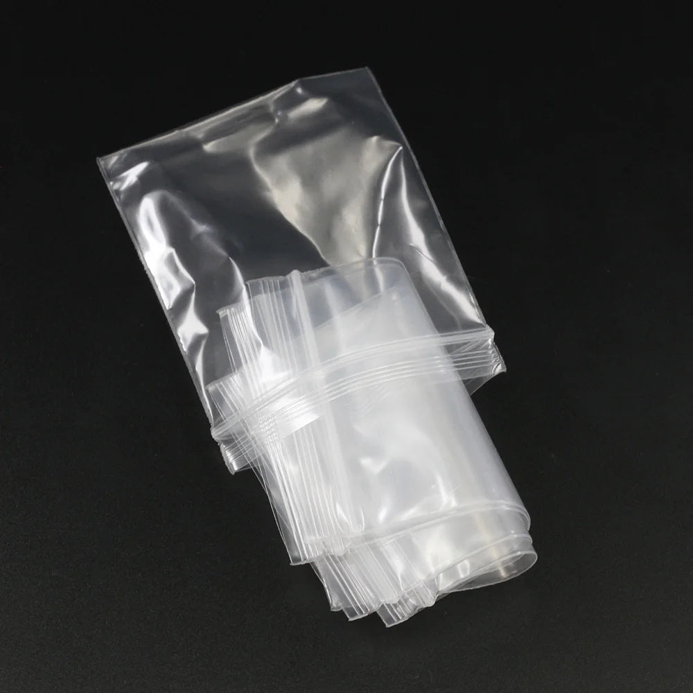 Clear Plastic Poly Reclosable Zipper Lock Bags for Jewelry Craft Office Supplies Accessories Storing, Protecting, and Packaging