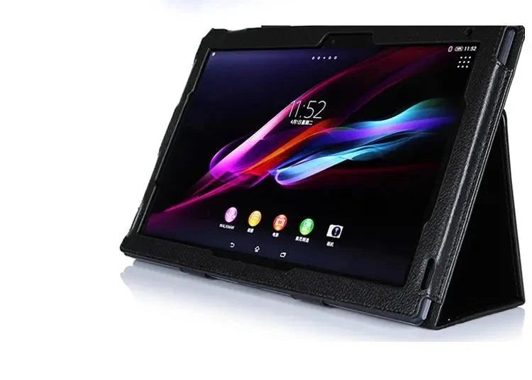 Protective Leather Case for Sony Xperia Z and Z2 10.1 inch Tablet Protective Cover Flip Stand