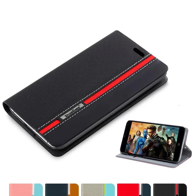 Stylish Leather and Silicone Phone Case for Microsoft Lumia 950 XL Flip Business Soft Protective Cover