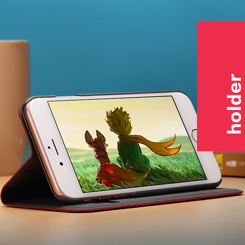 Stylish Leather and Silicone Phone Case for Microsoft Lumia 950 XL Flip Business Soft Protective Cover