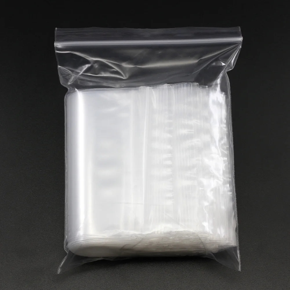 Clear Plastic Poly Reclosable Zipper Lock Bags for Jewelry Craft Office Supplies Accessories Storing, Protecting, and Packaging