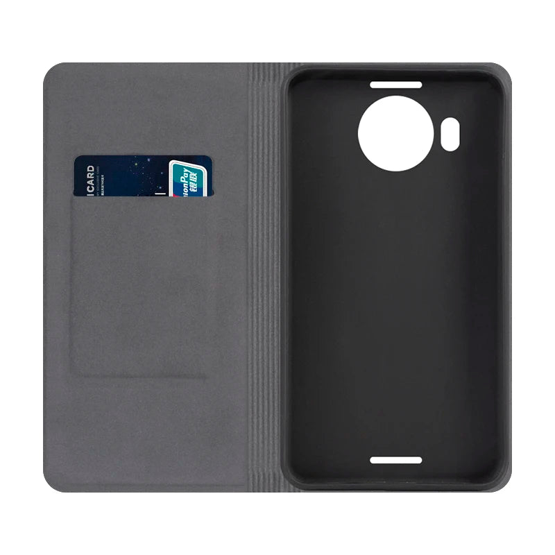 Stylish Leather and Silicone Phone Case for Microsoft Lumia 950 XL Flip Business Soft Protective Cover