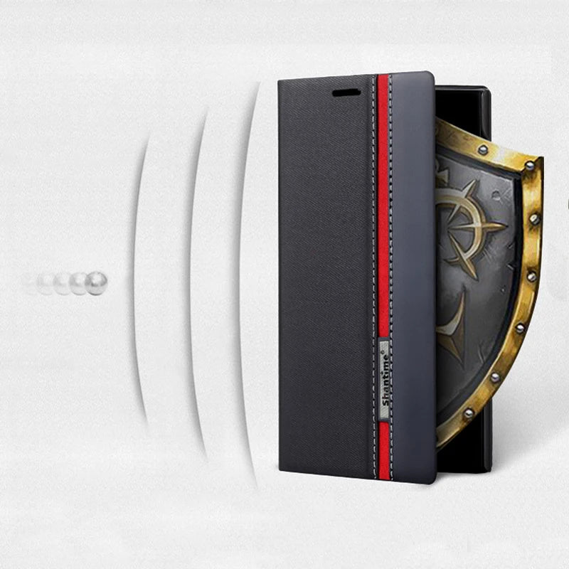 Stylish Leather and Silicone Phone Case for Microsoft Lumia 950 XL Flip Business Soft Protective Cover