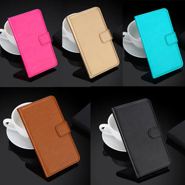 Stylish Leather Magnetic Closure Phone Case for Panasonic Ray 530 600 Z1 X1 Y P85 P90 P95 P100 P101 Nxt Pro Card Slot Protective Cover